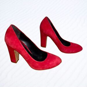 Dune London || Red Suede Heels || 38